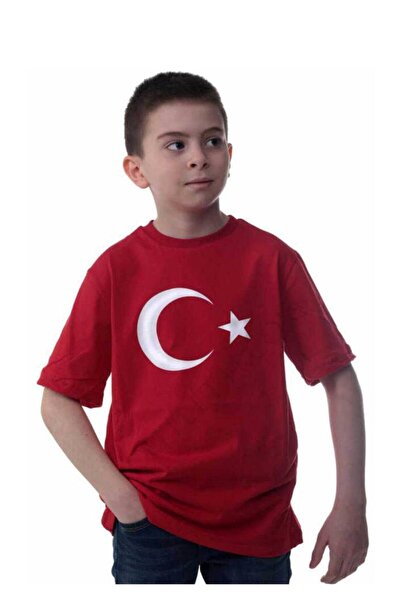 Derbars تي شيرت بناتي مطبوع عليه علم أحمر