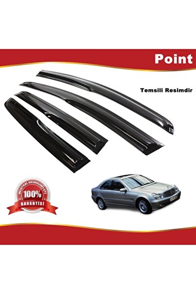 Point Mercedes C Kasa Mügen Cam Rüzgarlığı 2000-2007 Arası 4 Lü Takım
