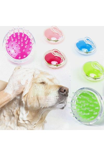 gaman Multi-Purpose Practical Silicone Cat Dog Washing Brush Cat Dog Comb