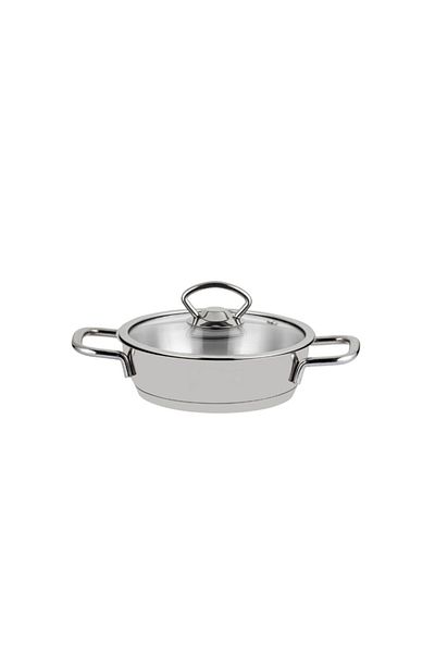 Nehir Silver Steel Pan Set