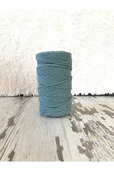 Akduman İplik 500 gr 3 Mm Üç Büküm Pamuklu Mentol Makrome Ipi