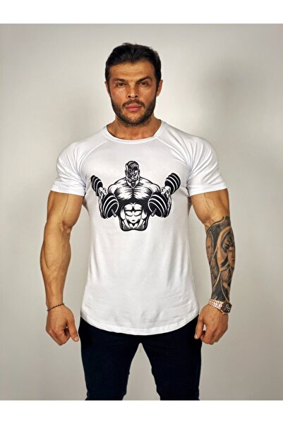 BLACK Tricou dublu Dumbell Fitness