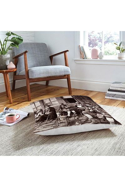 Realhomes Pernă de podea modernă decorativă cu tematică otomană