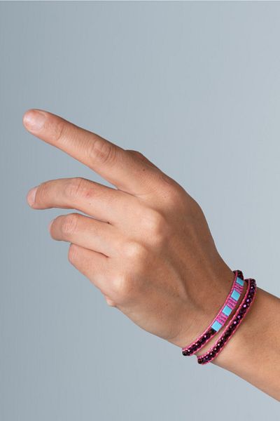 Eva Takı Miyuki Tila Colorful Jewelled Bracelet