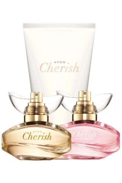 AVON Cherish Klasik Ve The Moment Kadın Parfümü Vücut Losyonlu Paket