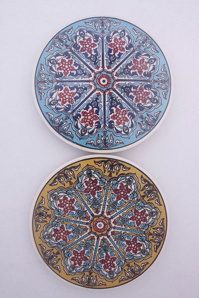 Eren Çini Seramiği Blue Ceramic Trivet