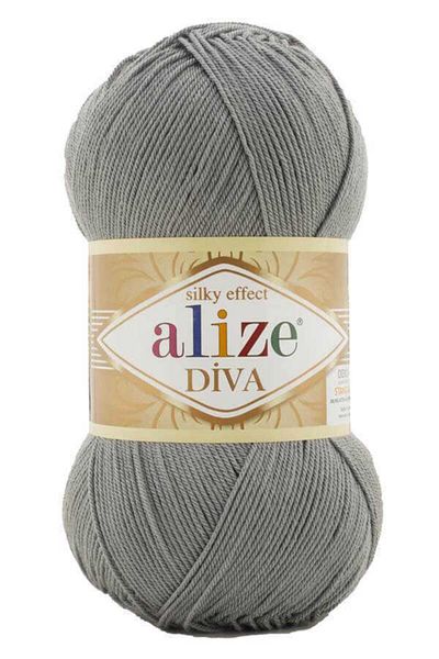 Alize Δίβα 100 γρ. - 87 Κάρβουνο Γκρι Μπουμπούκι