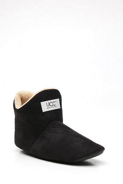 Violetta Shoes Γυναικείες μαύρες μπότες για το σπίτι