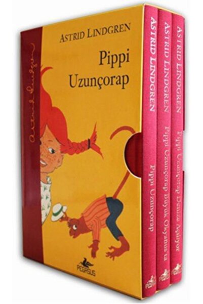 Pegasus Yayınları Pippi Uzunçorap Serisi Kutulu Özel Set (Ciltli 3 Kitap) - Astrid Lindgren