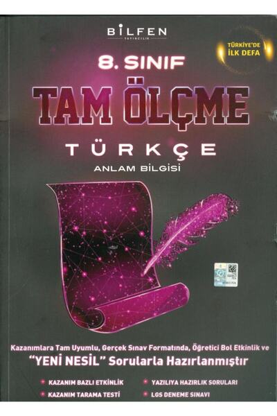 Bilfen Yayıncılık Bilfen Yayınları 8. Sınıf Türkçe Tam Ölçme