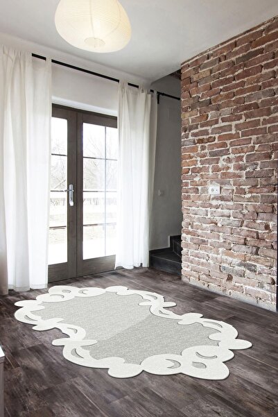 Alanur Home Papatya Lazer Kesim Kaymaz Taban Dijital Baskı Halı St600fg416gr