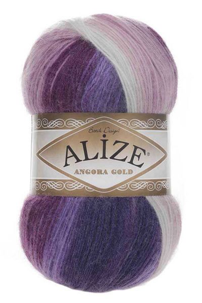 Alize خيط حياكة أنجورا جولد باتيك 2630 100 جرام 550 متر 20% صوف 80% أكريليك