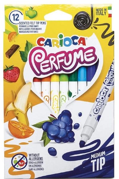 CARIOCA Scented Felt Tip Crayons - 10 Pieces