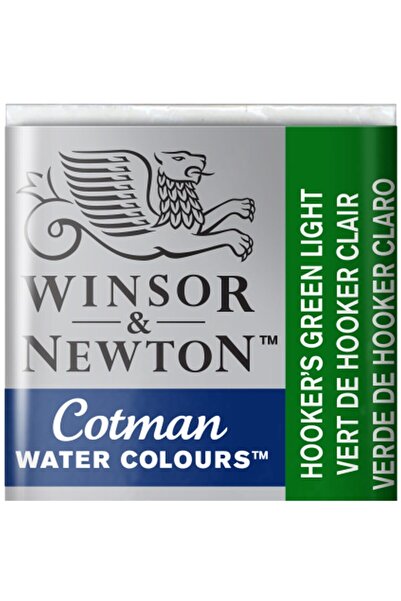 Winsor Newton Winsor & Newton Cotman Sulu Boya Yarım Tablet Hooker's Green Light