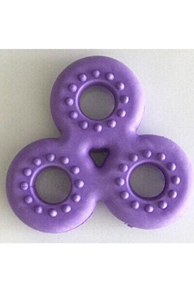 Multi Magic Kauçuk Küçük Ve Orta Irk 3lü Halka Köpek Kemirme Oyuncağı 8 Cm - Mor