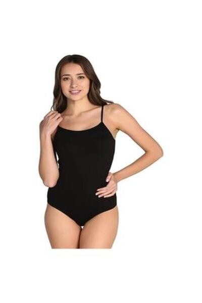 Tutku Γυναικείο μαύρο κορμάκι με λουράκια από σχοινί και κουμπώματα Lycra, σε...