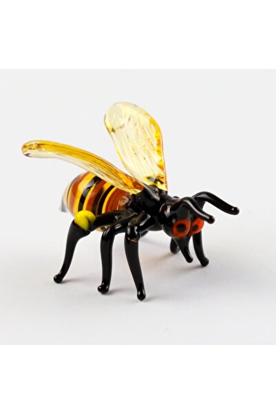 ADAMODART Cam Arı Biblo Ve Petek Mum Seti