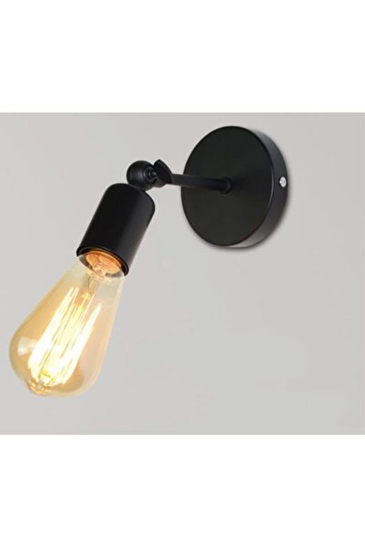 Dylight شمعدان حائط مزخرف بمفصل معدني أسود عتيق