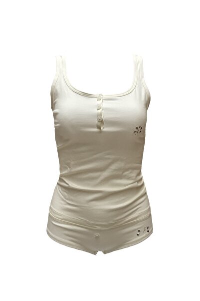 imer Ženski set majica bez rukava u krem boji