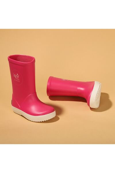 IGOR Cizme de zăpadă unisex pentru copii fucsia impermeabile pentru ploaie Ig...