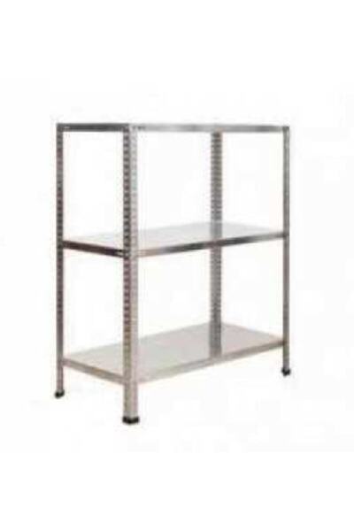 Herrafburada Çelikrafburada 3 Katlı Galvaniz Çelik Raf Arşiv Rafı Depo Rafı Kiler Rafı 31x60x100