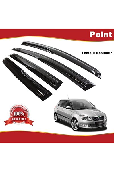 Point Skoda Fabia Mügen Cam Rüzgarlığı Hb 2009-2014 Arası 4 Lü Takım