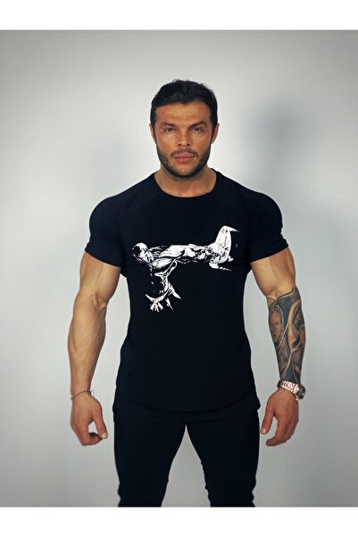 BLACK Tricou negru Zyzz Fitness pentru bărbați