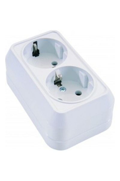 Alfa 2-Piece Surface Mounted Grounded Socket Plug