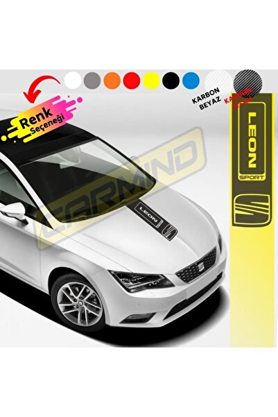 Carmind ملصق شريط غطاء محرك السيارة سيات ليون