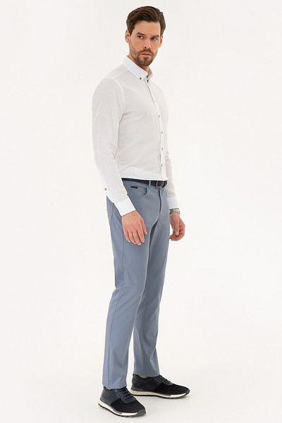 Pierre Cardin Μπλε Slim Fit Παντελόνι Chino