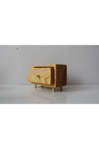 MBK AHŞAP Brown Decorative Wooden Box