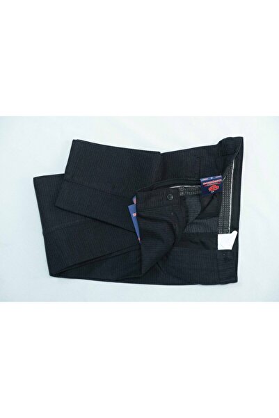 Bomonti Чоловічі чорні класичні бавовняні штани з візерунком Santino