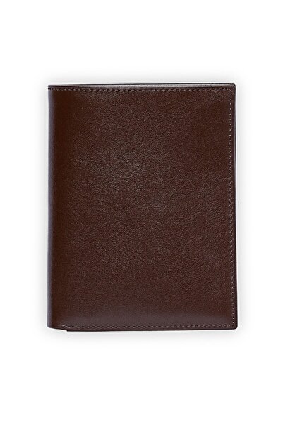 EMNANA Iki Parçalı Soft Erkek Deri Cüzdan - Kahverengi