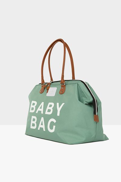 Bagmori Women's Green Baby Bag Printed Baby Care Bag M000002169