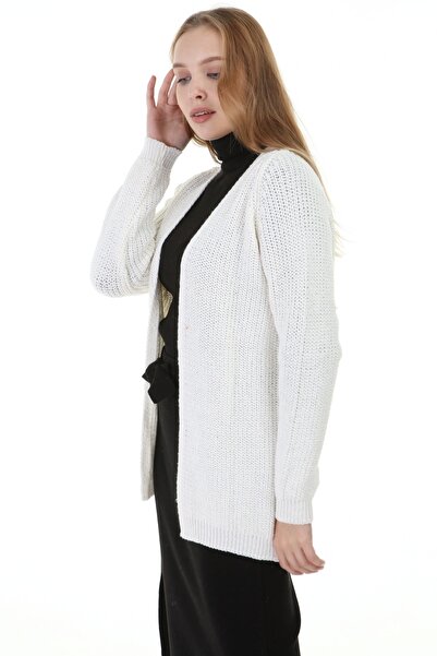 Ananas Women's Ecru Knitwear Cardigan