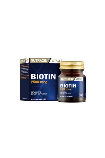 Nutraxin Biotin 2500Mcg+Selenium100Mcg- 50 TabletsVitaminandMineralSupplement