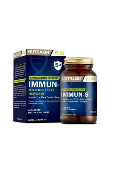 Nutraxin Immun-s Vitamin and Mineral Supplement - 60 Capsules X2 Pieces