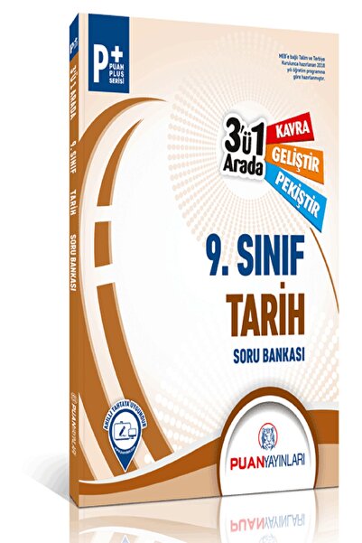 Puan Yayınları Puan 9.sınıf Tarih 3'ü 1 Arada Soru Bankası