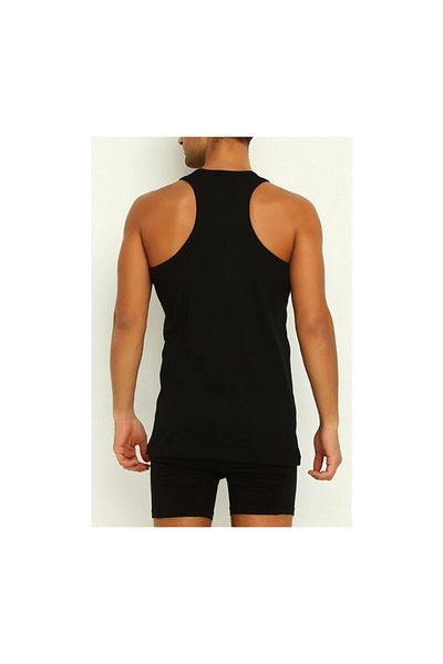 Moda Meral Ανδρικό Μαύρο Modal Sports Singlet - Star Pattern Mmrlyldzsporcu