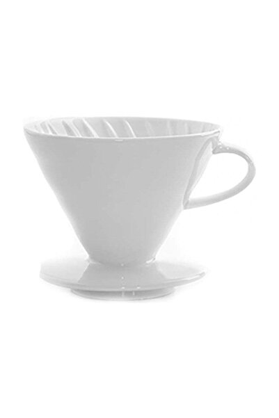 Beyaz Epinox Seramik Kahve Demleme V60 02   Kd00804