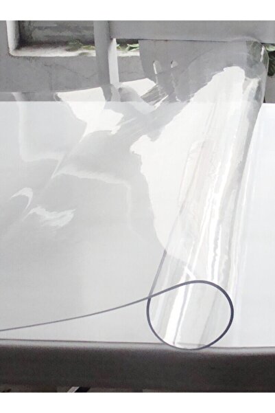 Keven Home Față de masă transparentă PVC cu bază anti-alunecare rezistentă la murdărie 1,6 mm 80x160 cm
