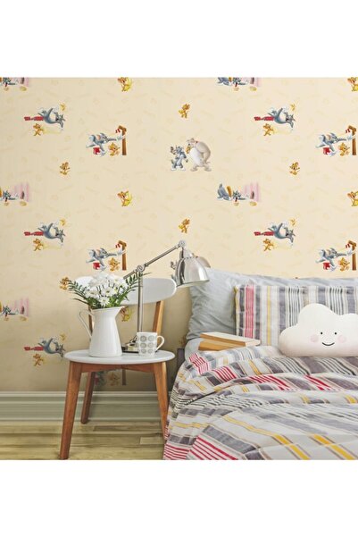 Adawall Adakıds Tom Ve Jerry Desenli Duvar Kağıdı (10,6m2)
