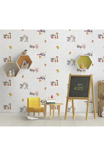 Adawall 8925 Serisi | Tom ve Jerry Karakterli Duvar Kağıdı / 10,6m2