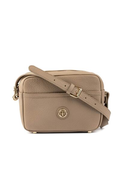 PİRCİ Mona Deri Kadın Çapraz Çanta Vizon