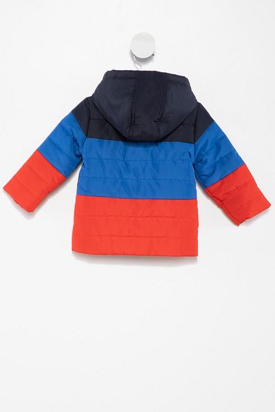DeFacto Baby Boy Hooded Color Block Thick Inflatable Coat