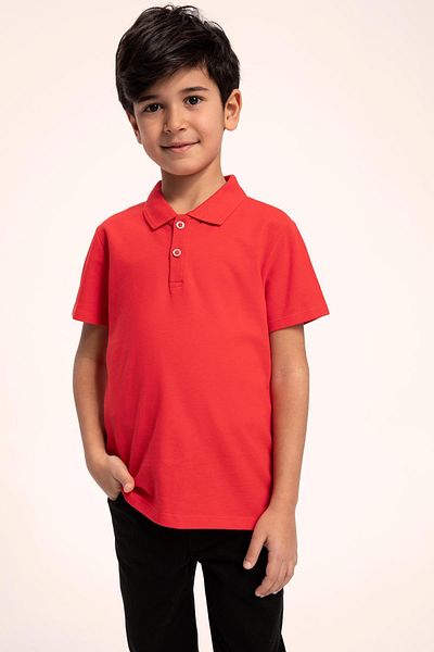 DeFacto Tricou polo cu mânecă scurtă, cu mânecă scurtă, pentru ziua copilului