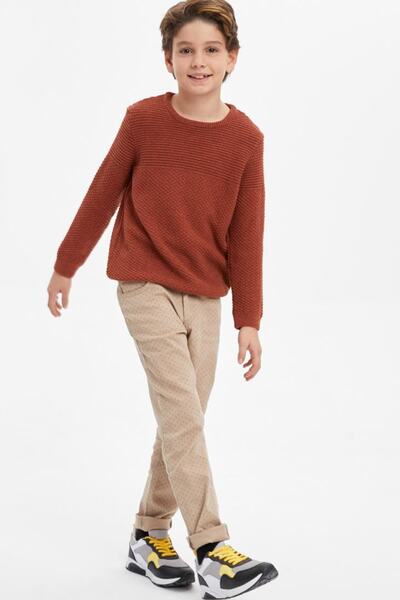 DeFacto Orange Knitwear Sweater