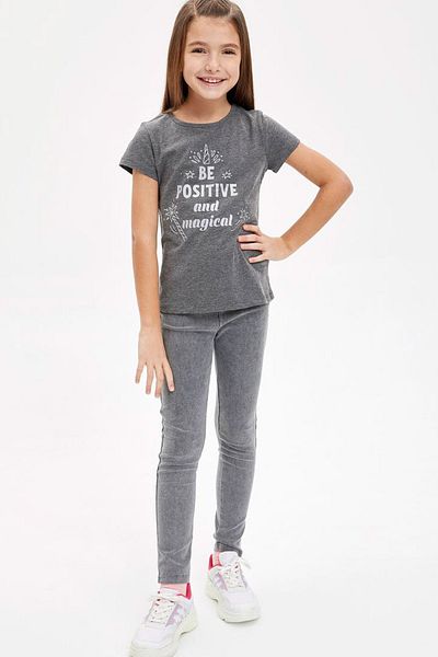 DeFacto Tricou cu mânecă scurtă pentru fetiță