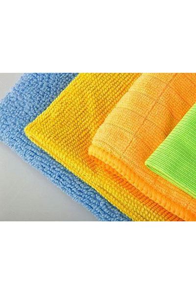 Carneil High Quality Microfiber Cloth Set 30 cm X 30 cm Assortment of 4