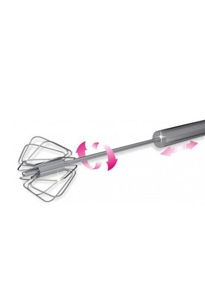 Carneil Push and Pull Mixer Stirrer Metal Whisk